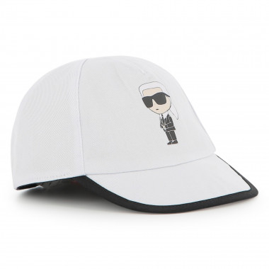 Gorra reversible de algodón KARL LARGERFELD KIDS para NIÑO