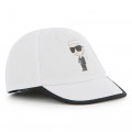Reversible cotton cap KARL LAGERFELD KIDS for BOY