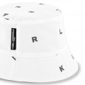 Reversible twill bucket hat KARL LAGERFELD KIDS for BOY
