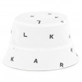 Reversible twill bucket hat KARL LAGERFELD KIDS for BOY