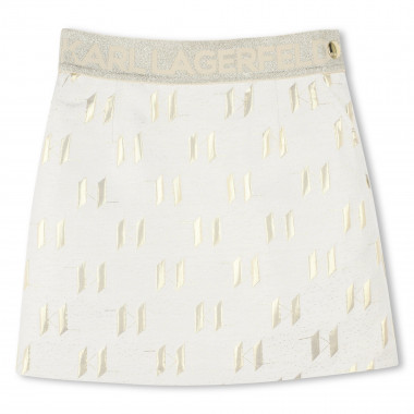 Jupe de cérémonie en jacquard KARL LAGERFELD KIDS pour FILLE