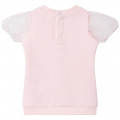 Dress with organza sleeves KARL LAGERFELD KIDS for GIRL
