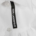 Robe chemise en popeline KARL LAGERFELD KIDS pour FILLE