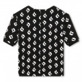 Robe sweat-shirt imprimée KARL LAGERFELD KIDS pour FILLE