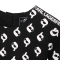 Robe sweat-shirt imprimée KARL LAGERFELD KIDS pour FILLE