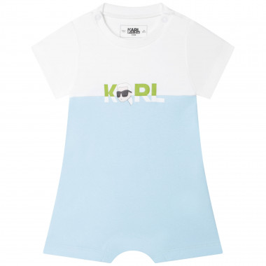 Cotton playsuit KARL LAGERFELD KIDS for BOY