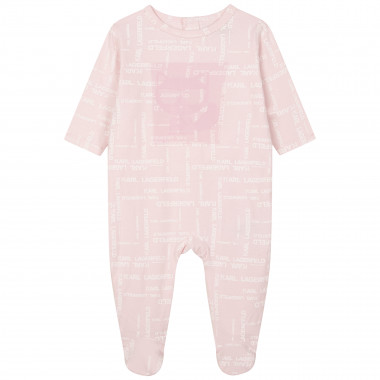 Pyjama imprimé en coton KARL LAGERFELD KIDS pour FILLE