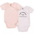 Lot de 2 bodies KARL LAGERFELD KIDS pour FILLE
