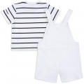 Ens. salopette+polo KARL LAGERFELD KIDS pour GARCON