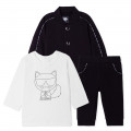 3-piece tracksuit outfit KARL LAGERFELD KIDS for GIRL