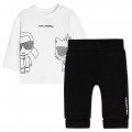 Conjunto de camiseta y leggings KARL LARGERFELD KIDS para NIÑO