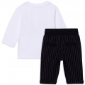 2-piece dual-fabric outfit KARL LAGERFELD KIDS for BOY