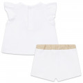 T-shirt and shorts set KARL LAGERFELD KIDS for GIRL