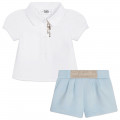 Blouse and shorts set KARL LAGERFELD KIDS for GIRL