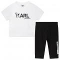 Ensemble T-shirt et legging KARL LAGERFELD KIDS pour GARCON