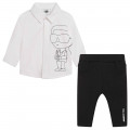 CONJUNTO TUNICA+CALCAS KARL LAGERFELD KIDS para RAPAZ