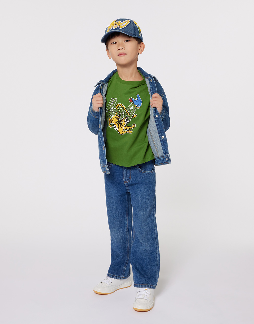 children's clothing by luxury brand Kenzo Kids Paris denim jacket ans jeans