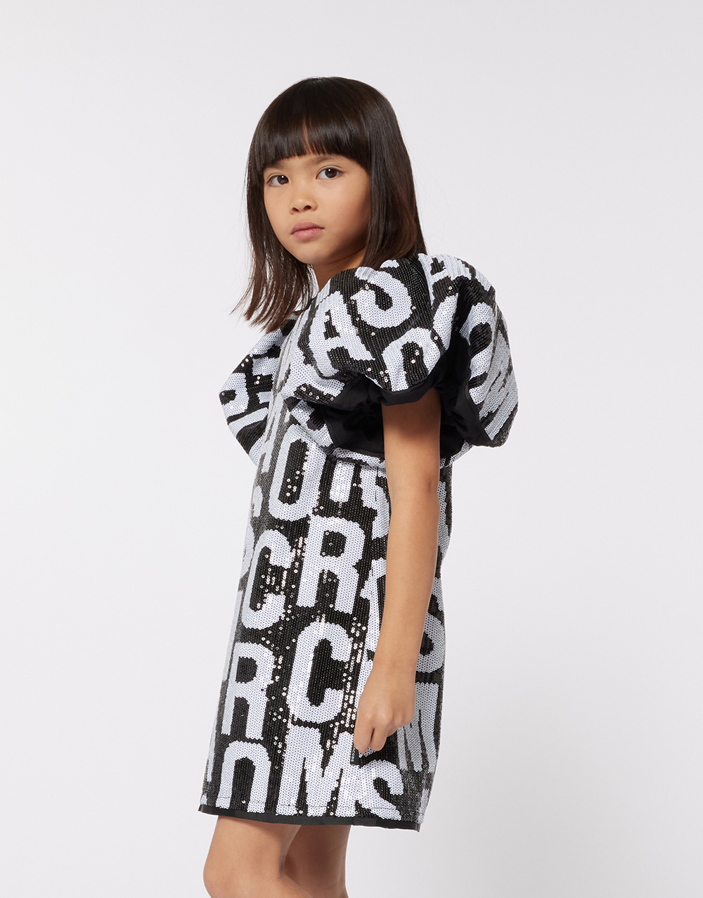 Marc jacobs black and white dress best sale