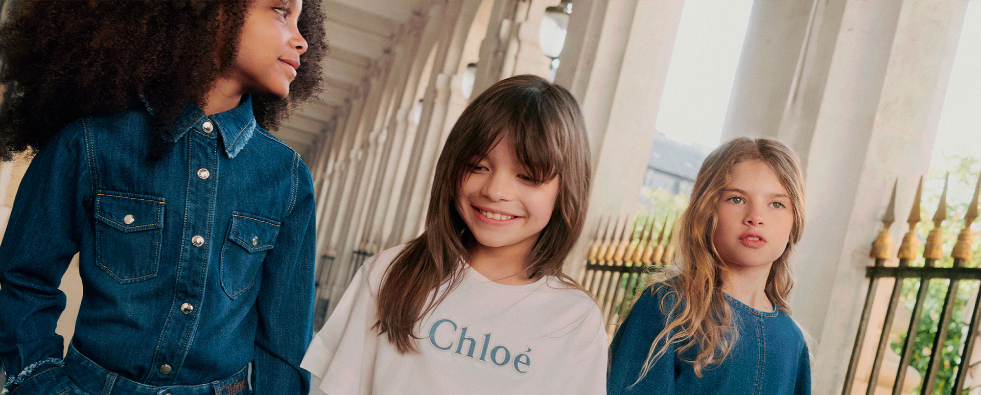 luxuriöse Kinderkleidung für Mädchen von der Marke Chloe