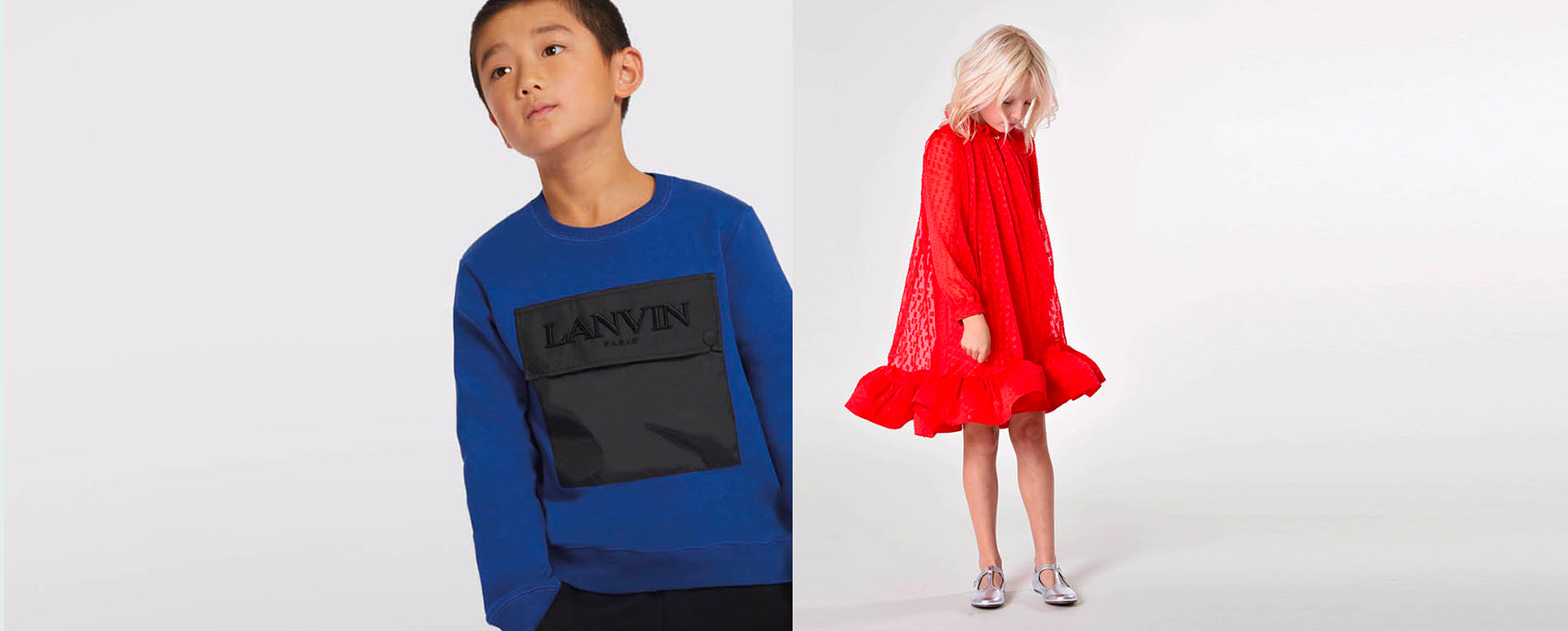 luxuriöse Kinderkleidung für Mädchen und Jungen von der Marke Lanvin