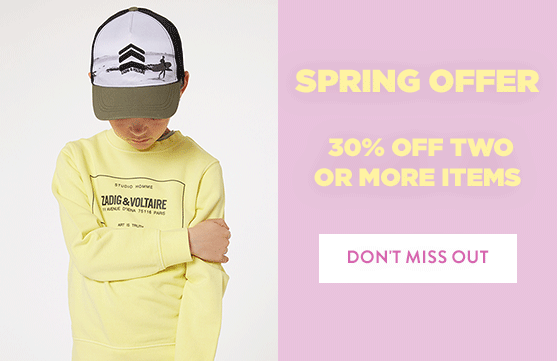 Spring offer from 30% off two or more items from our spring offer selection*
