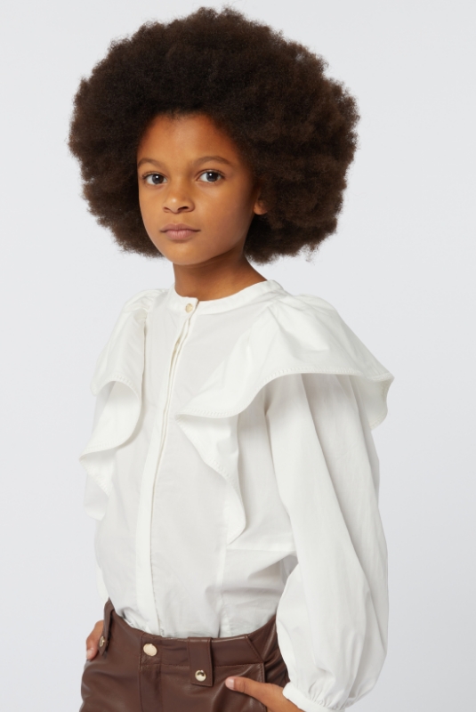 blouse à volants pour enfants de la marque luxe Chloé
