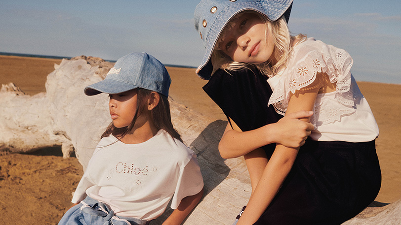 T-shirts voor meisjes van het luxe merk Chloé