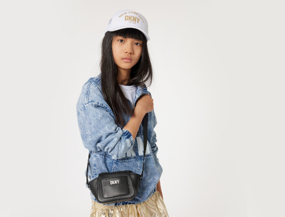 dkny new york jacket and fanny pack for girls