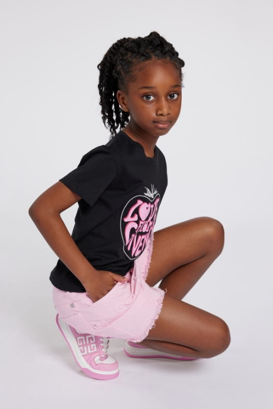 t-shirt and shorts for girls by luxury brand givenchy