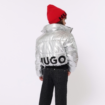 doudoune argent pour enfants de la marque hugo boss