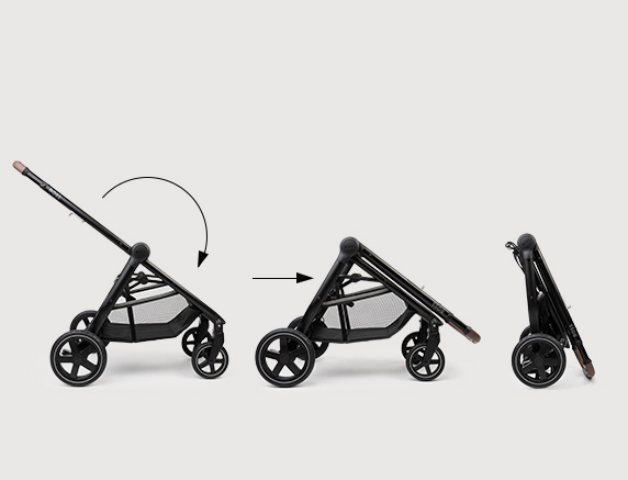 poussette très compacte et pliable de la marque Hugo Boss