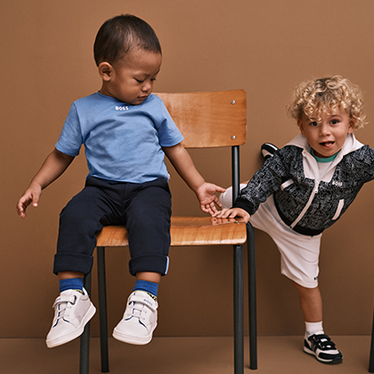 Hugo Boss t-shirt and trousers for baby boys
