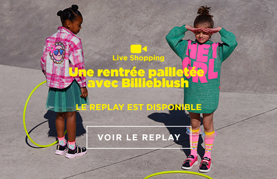 live shopping de la marque billieblush, vêtements pour enfant fille