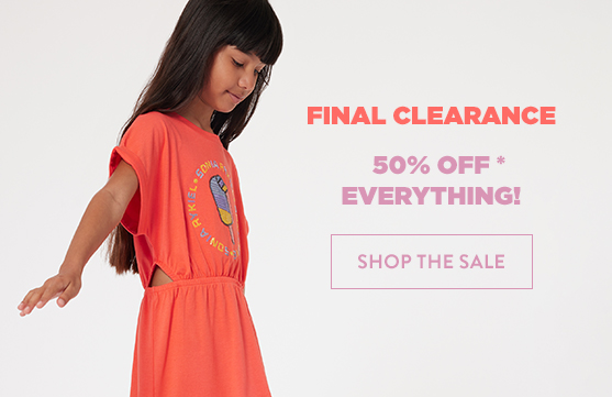 Final clearance 50% off everything