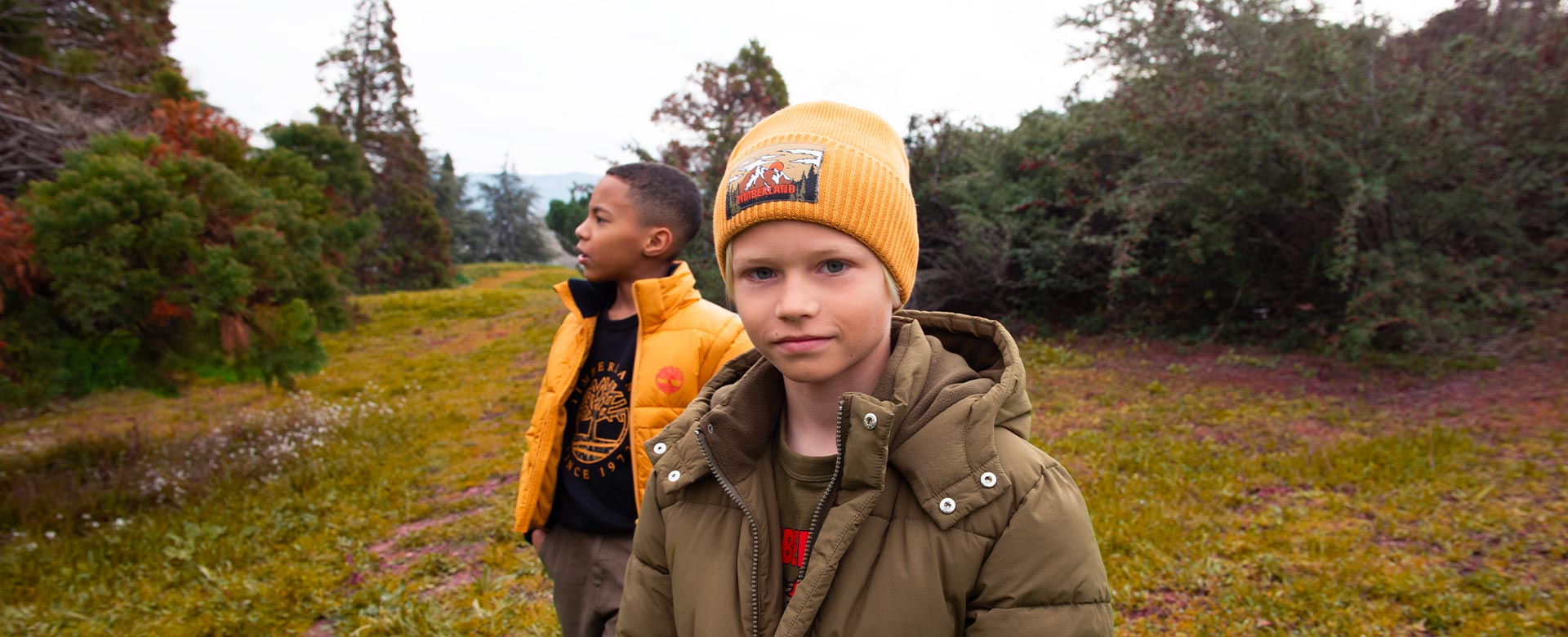 Timberland brand children's clothing on Kids around