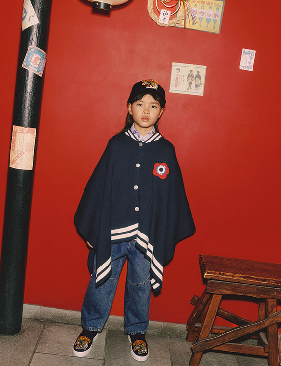 Kinderkleding voor fashion week van luxe merk Kenzo Kids