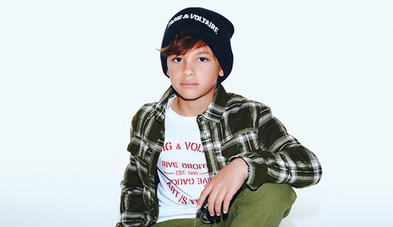 Zadig&Voltaire brand children's clothing on Kids around