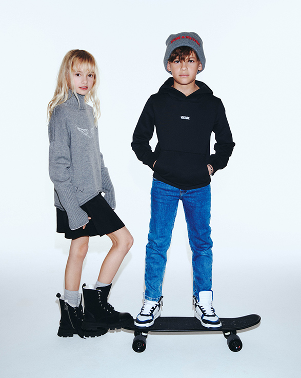 Les vêtements pour enfants de la marque Zadig et Voltaire sur Kids around