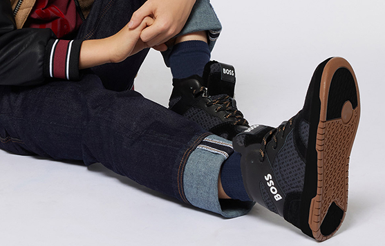 Les chaussures pour enfants de la marque Boss sur Kids around