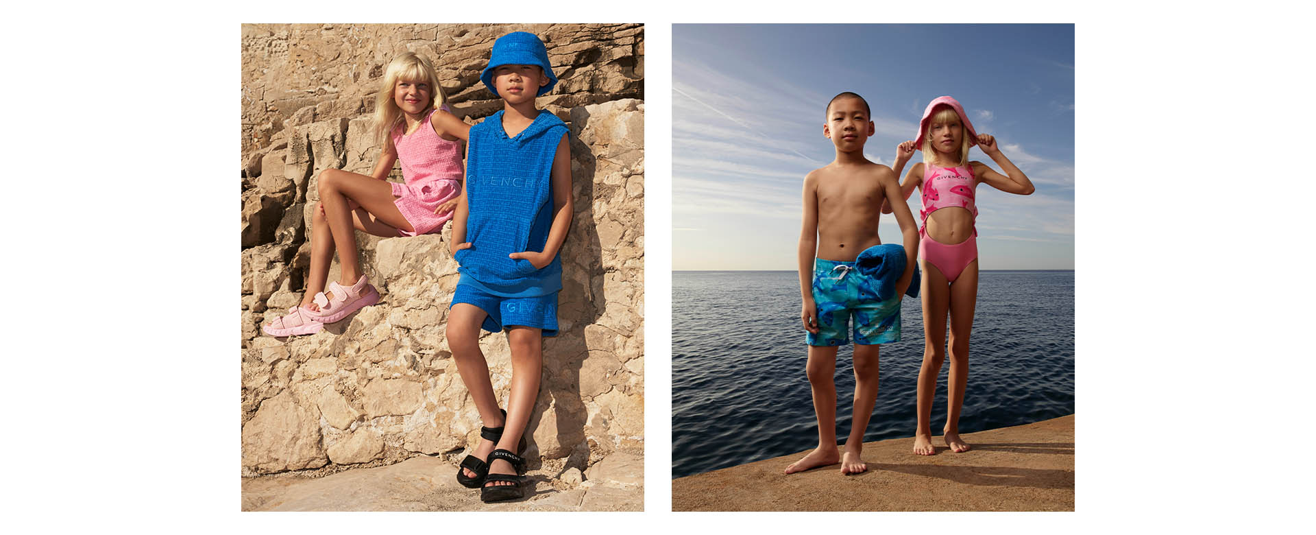 luxury brand givenchy beachwear for boys and girls