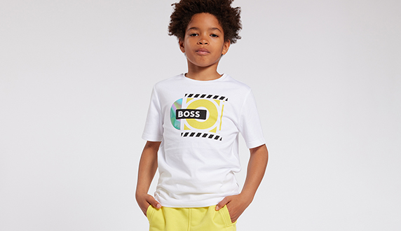 t-shirt pour enfant garçon de la marque Hugo Boss