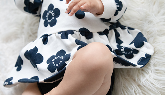 Kleid für Kinder, Baby, von der Luxusmarke Kenzo