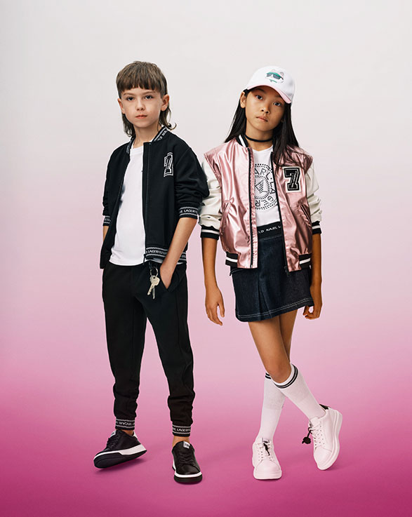 Looks for girls and boys in the KARL LAGERFELD Spring Summer 2024 collection