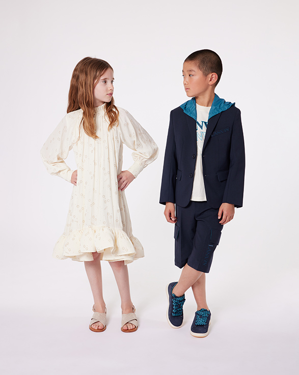 Abbigliamento di lusso del marchio Lanvin per bambini e bambine