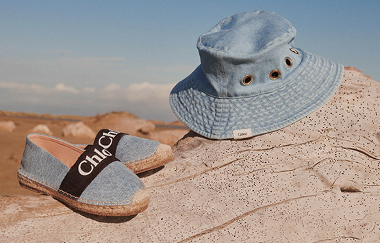 espadrilles and bob from luxury children's brand Chloé