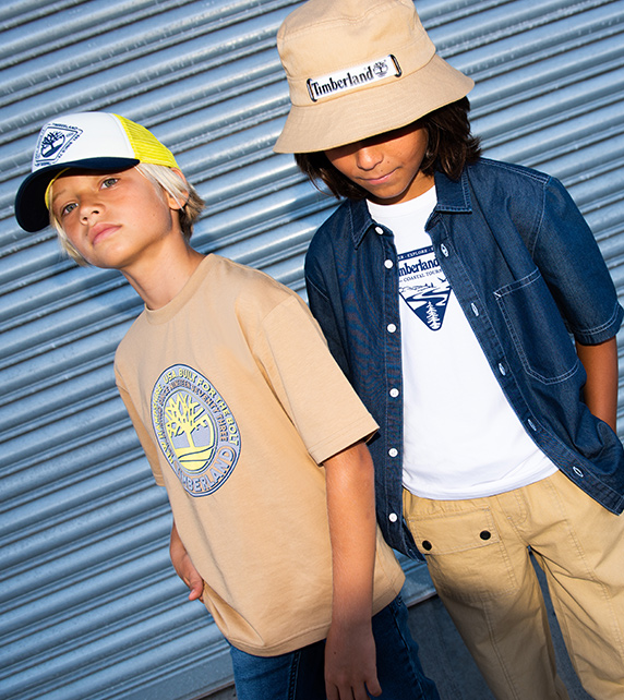 spring summer boy's Timberland jacket and trousers Kids around