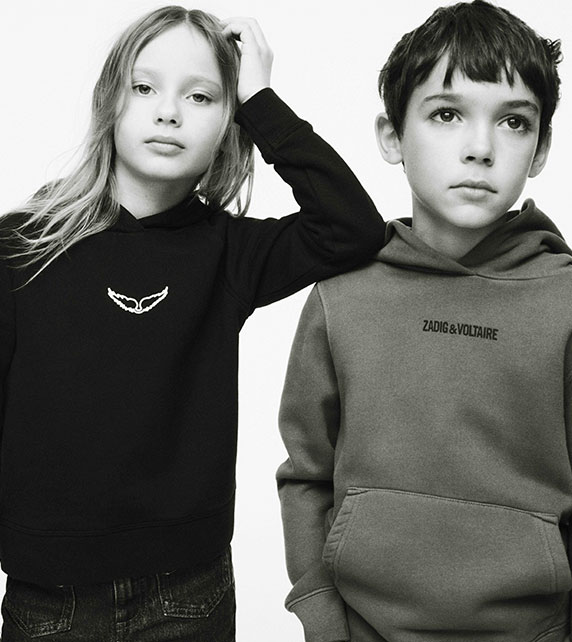 sweatshirts vêtements pour enfants fille garçon Zadig&Voltaire 