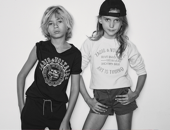 old school t-shirt from Zadig&Voltaire for boys and girls