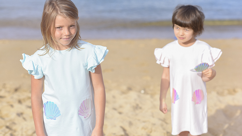 strandjurk van het merk Charabia voor meisjeskind