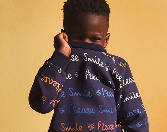 Paul Smith Junior writing jumper for boys